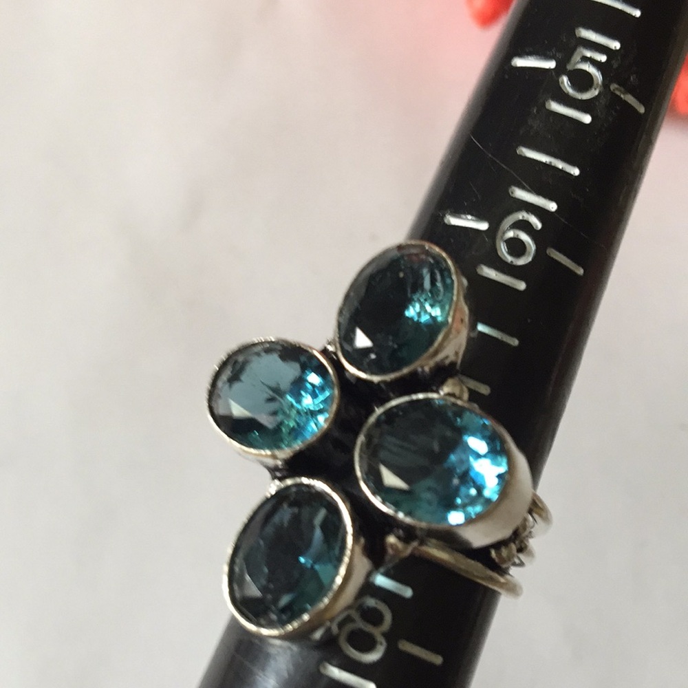 Blue topaz 925 ring - Picture 5 of 5